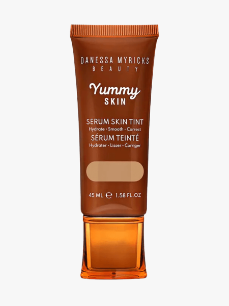 Danessa Myricks Beauty Yummy Skin Tint in branded tube component on a light gray background
